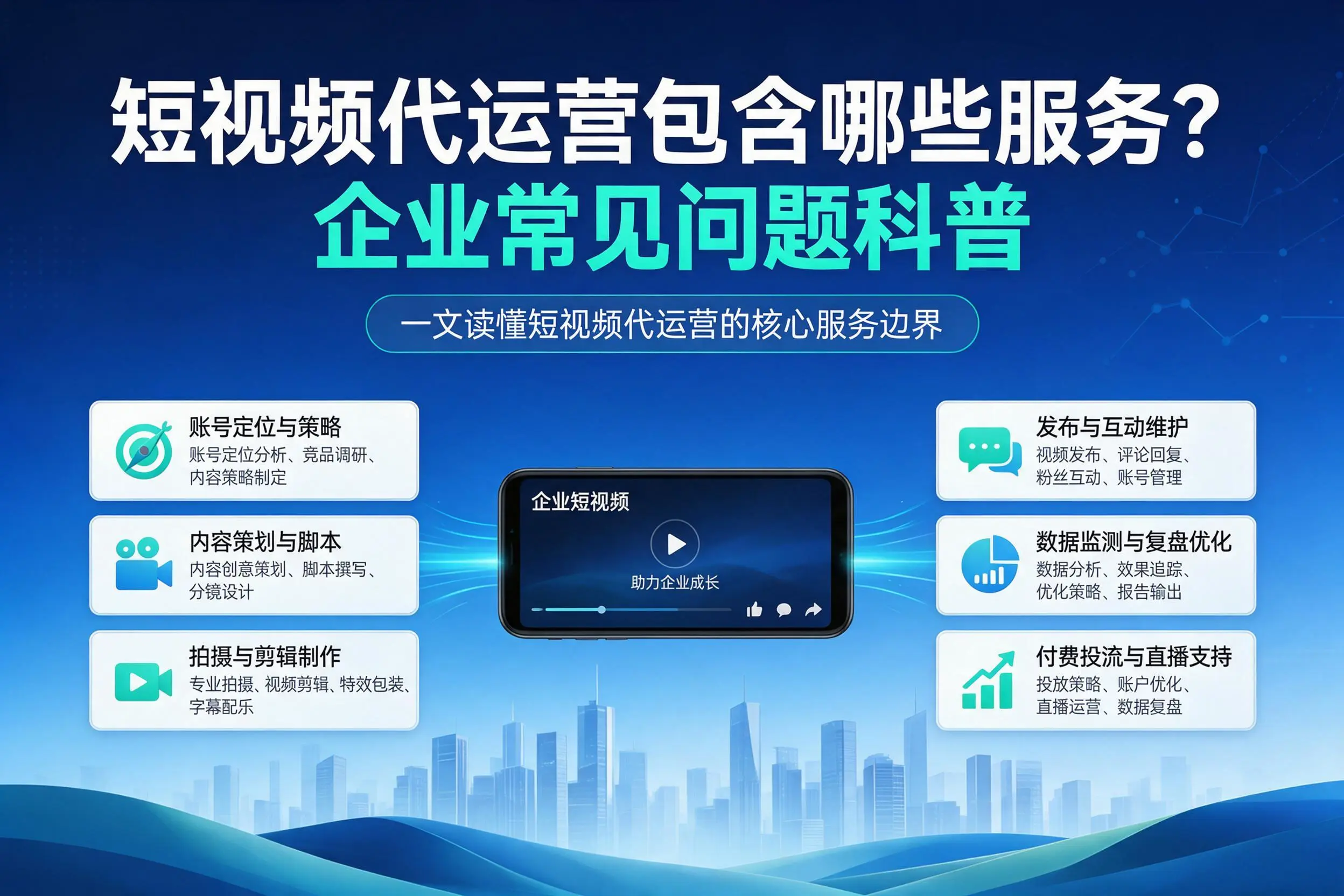 短视频代运营包含哪些服务？青岛企业常见问题科普