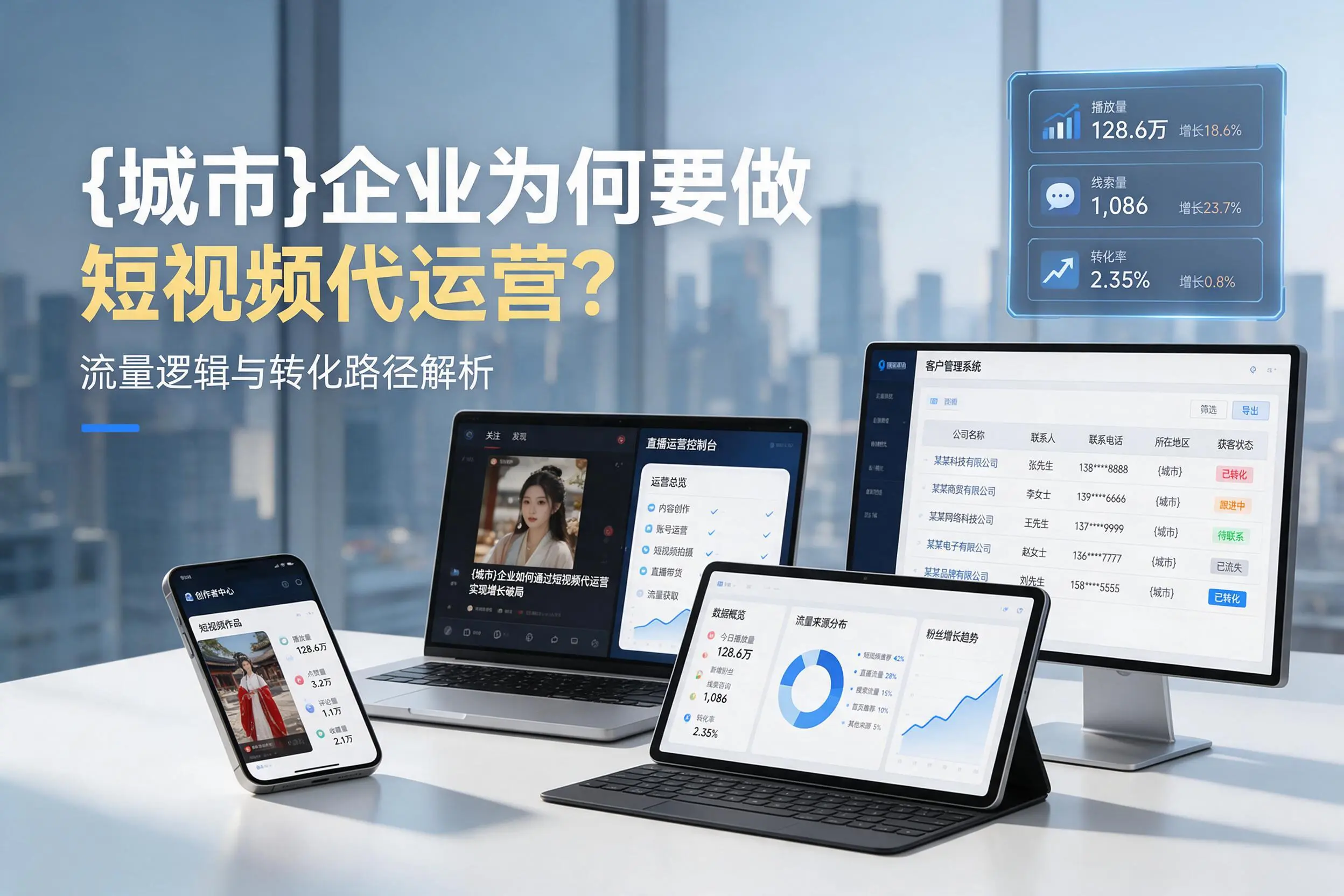 青岛企业为何要做短视频代运营？流量逻辑与转化路径解析