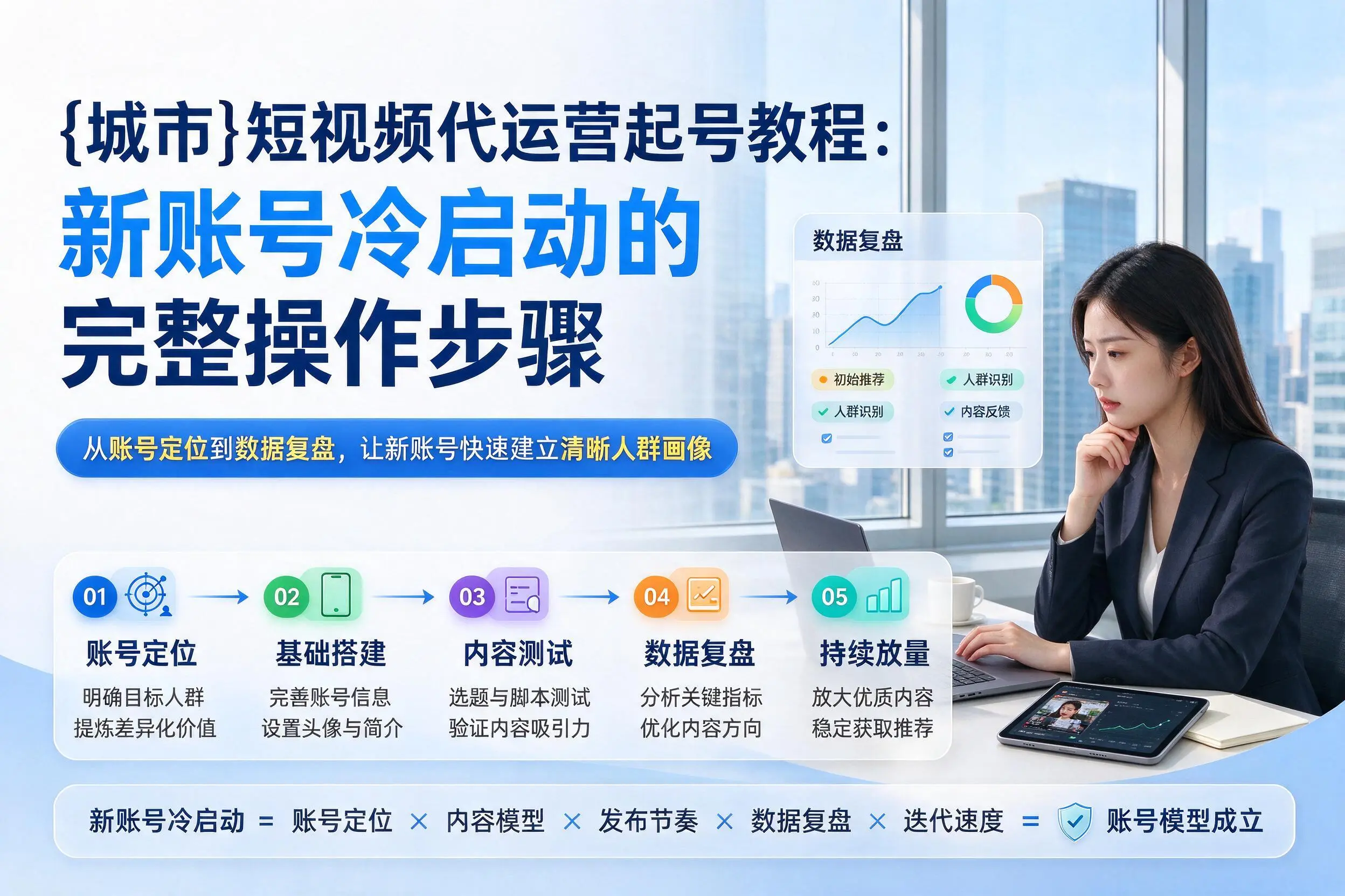 青岛短视频代运营起号教程：新账号冷启动的完整操作步骤
