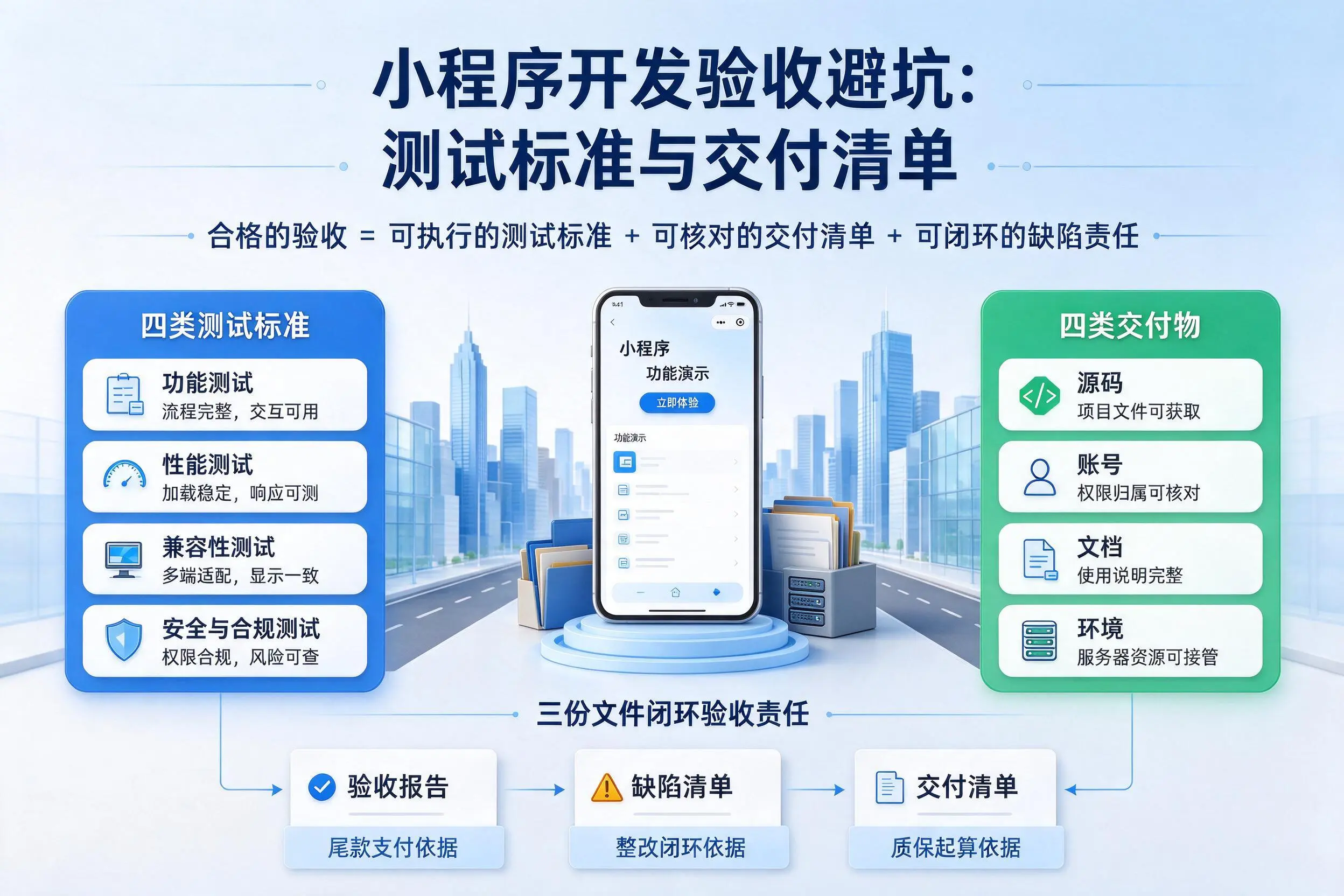 青岛小程序开发验收避坑：测试标准与交付清单