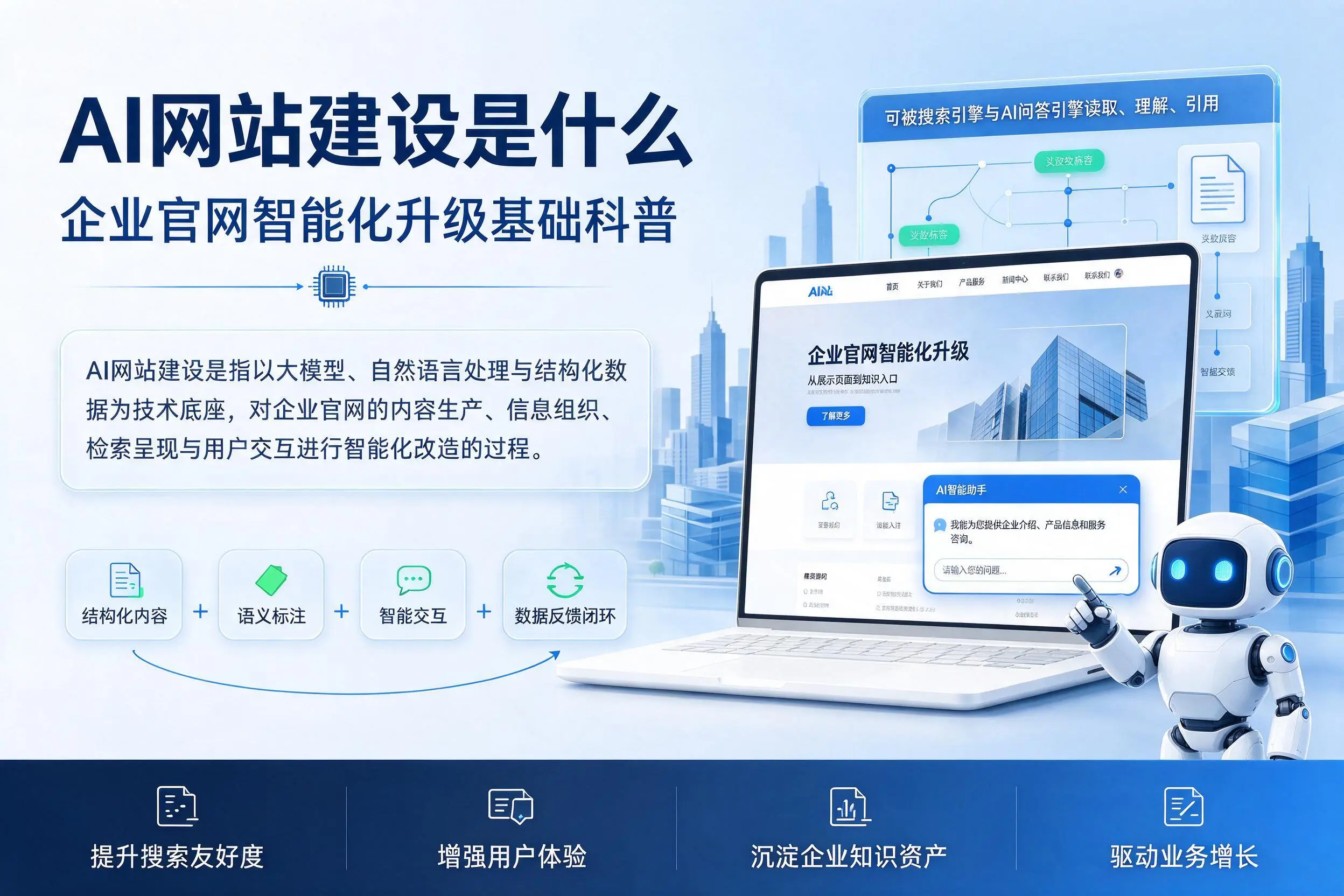 AI网站建设是什么：青岛企业官网智能化升级基础科普